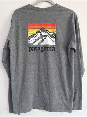 Patagonia M's Responsibill-tee Long Sleeve Line Logo Ridge Shirt Medium Reg Fit